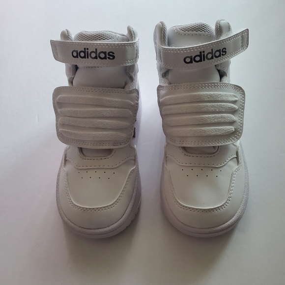 adidas Other - Adidas Toddler Boy Size 9 K Basketball Sneakers Shoes White Kids